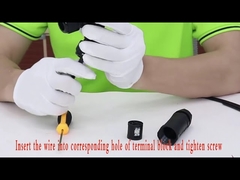 Y টাইপ 3 চ্যানেল 2 3 4 5 পিন জলরোধী বৈদ্যুতিক সংযোগকারী Ip68 250v 16~24a