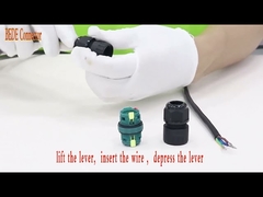 2 চ্যানেল M25 জলরোধী কেবল সংযোগকারী 2 3 4 5 পিন 450V 40A