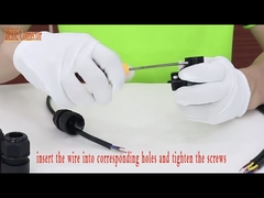 T টাইপ 5 পিন জলরোধী বৈদ্যুতিক সংযোগকারী কেবল জংশন বক্স IP68 5 পিন