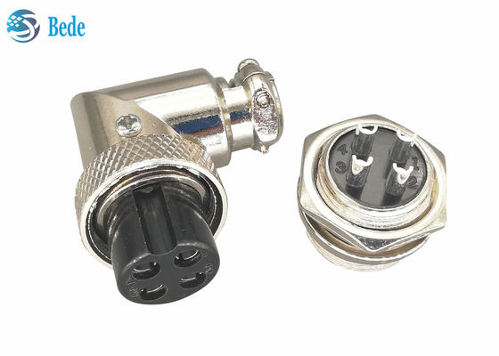 বিমান Gx16 4 পিন সংযোগকারী সেট প্লাগ এবং সকেট কিট কোমর প্যানেল মাউন্ট সংযোগকারী