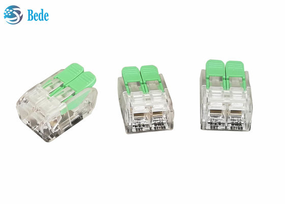 32A PC / PA66 ধাক্কা ইন তারের সংযোগকারী লিভার বাদাম তারের স্প্লাইসিং সংযোগকারী 2 উপায় OJ262