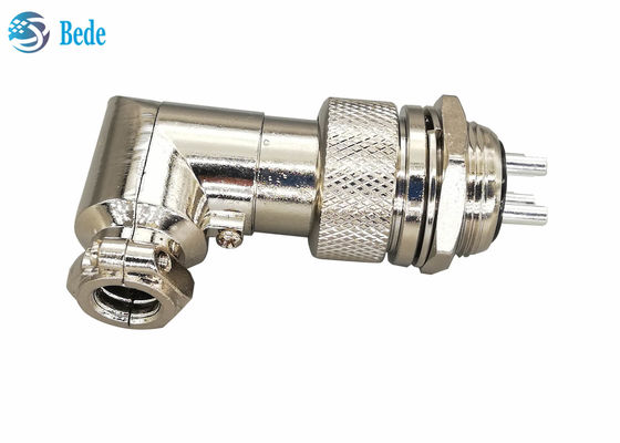 প্যানেল মাউন্টিং সংযোগকারী সেট Gx20 সংযোগকারী কনুই 90 ডিগ্রী ডান কোণ