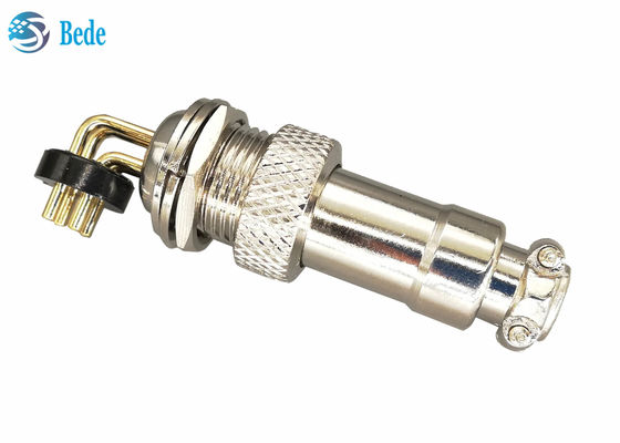 PCB ওয়েল্ডিং Gx16 এভিয়েশন সংযোগকারী 90 ডিগ্রি পিন সহ পুরুষ এবং মহিলা সংযোগকারী 2 3 4 5 পিন