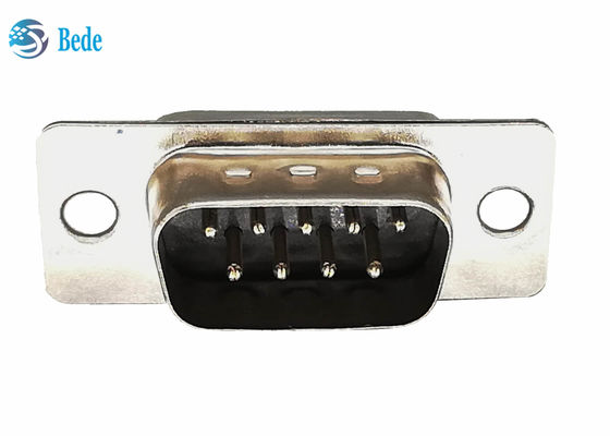 9 পিন পুরুষ DB9 প্লাগ D সাব সংযোগকারী ওয়েল্ডিং টাইপ সিই RoHS