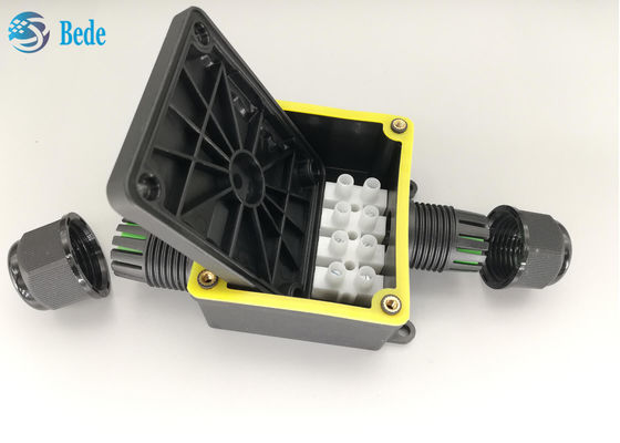 Y Tee Type Outdoor Wire IP68 Waterproof Junction Box With Terminal Blocks