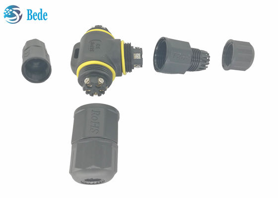 T টাইপ 5 পিন জলরোধী বৈদ্যুতিক সংযোগকারী কেবল জংশন বক্স IP68 5 পিন