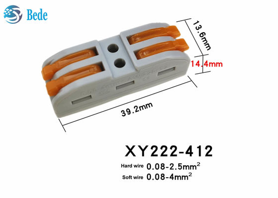 2 Pins 3 Pins Screw Free Quick Connect Terminal Pull Rod Connector Welding Free Push Type