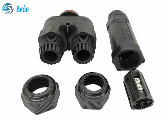 Y টাইপ 3 চ্যানেল 2 3 4 5 পিন জলরোধী বৈদ্যুতিক সংযোগকারী Ip68 250v 16~24a