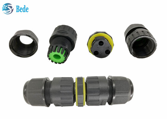 Underground IP68 Electrical Waterproof Cable Connectors 2 Channel  2~3 Pins M16 Outdoor