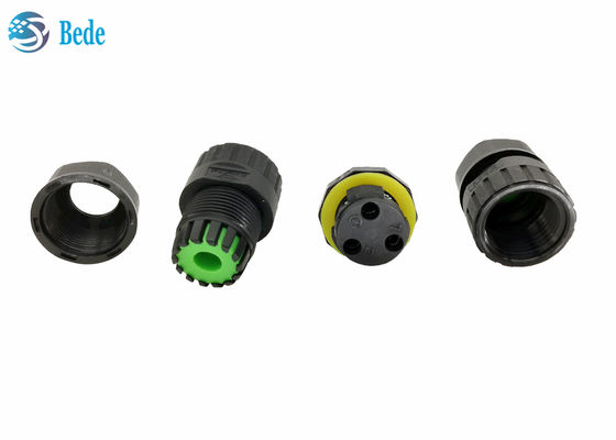 Outdoor IP 68 450V Waterproof Cable Connectors M25 2 3 4 5 Pins 2 Channel