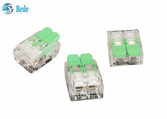 32A PC / PA66 ধাক্কা ইন তারের সংযোগকারী লিভার বাদাম তারের স্প্লাইসিং সংযোগকারী 2 উপায় OJ262