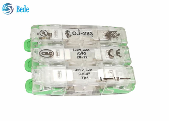 ইউনিভার্সাল ওয়্যার অ্যান্ড কেবল কুইক ওয়্যার কানেক্টর PA66 ৩ ইনপুট ৩ আউটপুট 450V