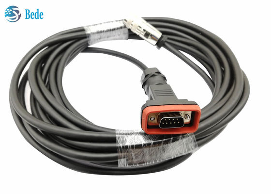 DB-9 পুরুষ এবং AISG তারের 8 পিন মহিলা সংযোগকারী 50 মিটার বা কাস্টমাইজ দৈর্ঘ্য