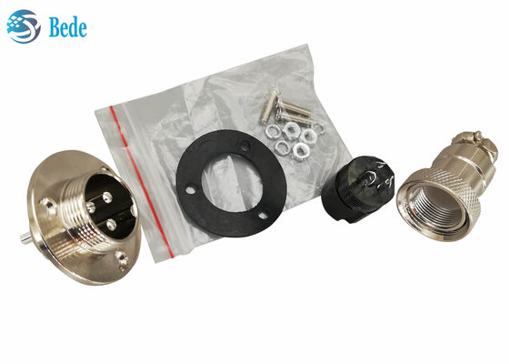 Circular Flange Gx20 Plug Male And Female Set Panel Mount Connector