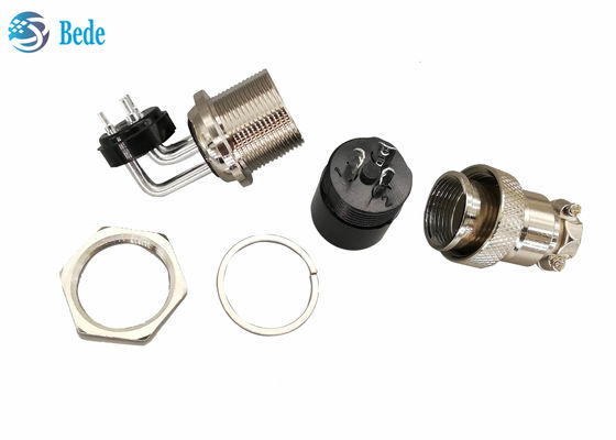 GX 20 2 3 4 পিন এভিয়েশন সংযোগকারী কনকু পুরুষ এবং সোজা মহিলা কিট প্যানেল মাউন্ট সংযোগকারী