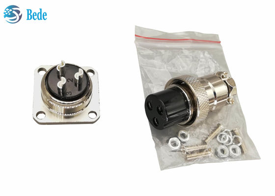 Panel Mount Circular 9 Pins - 2 Pin Aviation Connector GX20 With Square Flange M19 Male Female Set