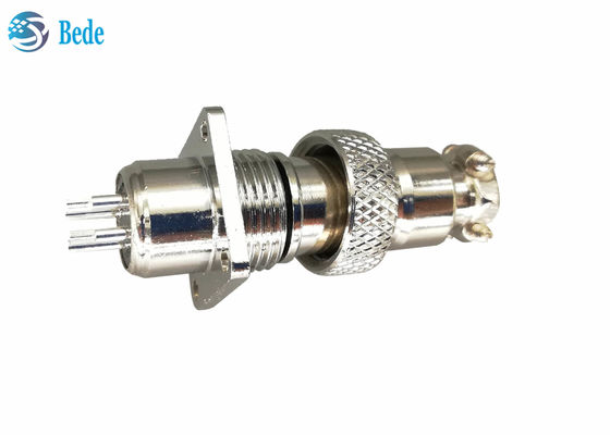 5 6 7 পিন M12 বৃত্তাকার সংযোগকারী বর্গাকার ফ্ল্যাঞ্জ পুরুষ এবং মহিলা সেট সহ