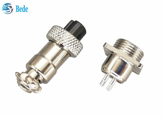 5 6 7 পিন M12 বৃত্তাকার সংযোগকারী বর্গাকার ফ্ল্যাঞ্জ পুরুষ এবং মহিলা সেট সহ