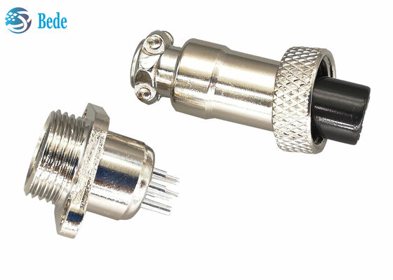 3A 200V GX12 M12 এভিয়েশন সংযোগকারী প্লাগ রম্বাস ফ্ল্যাঞ্জ পুরুষ এবং মহিলা সেট সহ