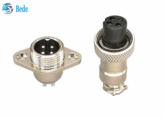 Rhombus Flange M12 3A 200V Military Circular Connectors 5 6 7 Pins