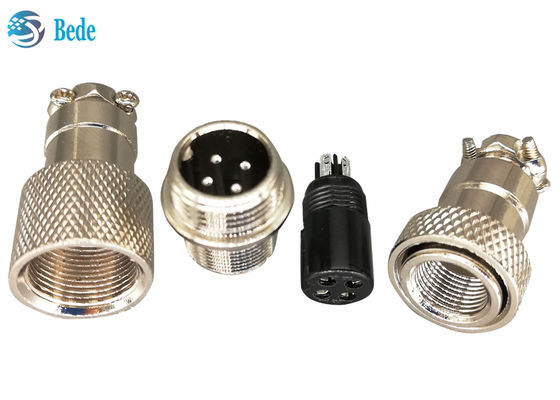 সামরিক Gx12 5 পিন সংযোগকারী পুরুষ এবং মহিলা ডকিং 2 3 4 5 6 7 পিন 3A 200V