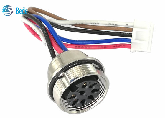 মহিলা যোগাযোগ 5 পিন টার্মিনাল AISG RET তারের AISG IP67 পিছন প্যানেল মাউন্ট