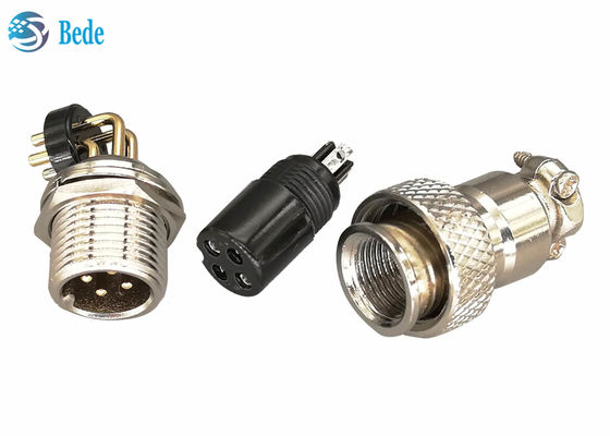 PCB ওয়েল্ডিং Gx16 এভিয়েশন সংযোগকারী 90 ডিগ্রি পিন সহ পুরুষ এবং মহিলা সংযোগকারী 2 3 4 5 পিন