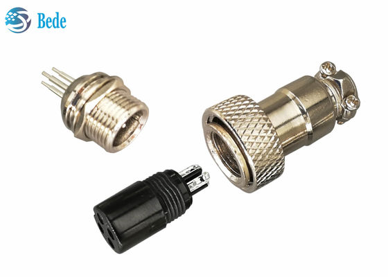 GX16 এভিয়েশন সংযোগকারী কিট PCB ওয়েল্ডিং স্টাইল ৭~১০ পিন প্লাগ এবং সকেট ৪এ ২০০V