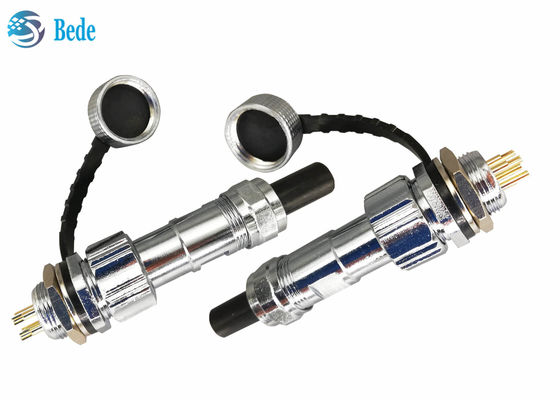 জলরোধী IP68 GX16 এভিয়েশন সংযোগকারী প্যানেল মাউন্টিং স্টাইল 2~10 পিন