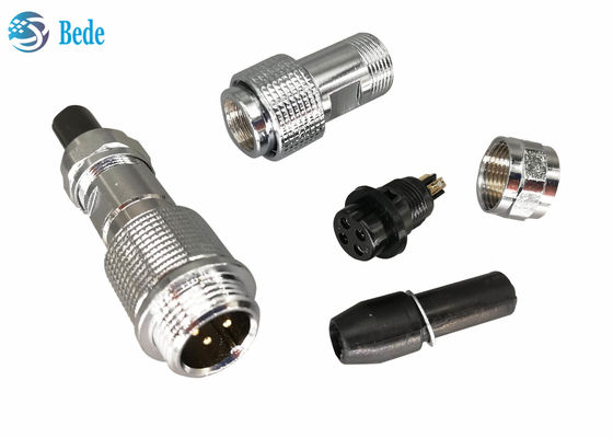 জলরোধী IP68 M16 বৃত্তাকার সংযোগকারী কেবল ডকিং শৈলী 6~10 পিন 4A 200V