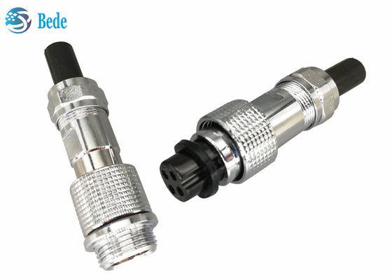 GX16 Aviation Waterproof IP68 Cable To Cable Docking Connector Style 2~10 Pin