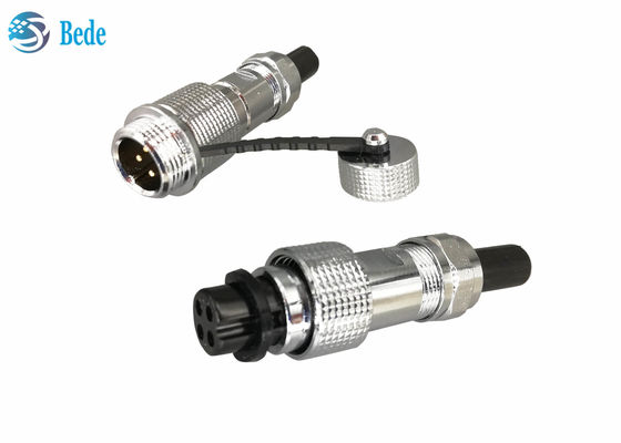 কপার শেল এম12 এভিয়েশন সংযোগকারী IP68 কেবল থেকে কেবল ডকিং স্টাইল 2~7 পিন