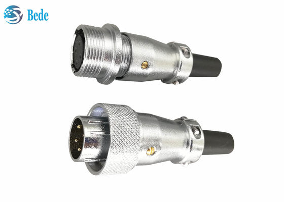 2 3 4 পিন সার্কুলার সংযোগকারী প্লাগ এবং সকেট ডকিং সংযোগকারী 25A 500V