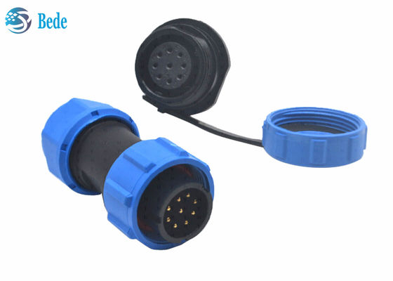 M13 PA66 জলরোধী তারের সংযোগকারী প্যানেল মাউন্ট সংযোগকারী 2 3 4 5 6 7 9 পিন