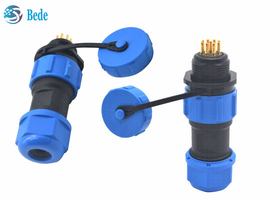 প্যানেল মাউন্ট IP68 ওয়াটারপ্রুফ ক্যাবল সংযোগকারী M21 এভিয়েশন 2 3 4 5C 7 9 12 পিন