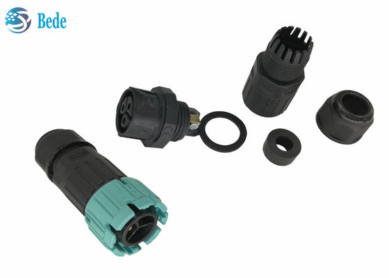 PA66 M19 Self Locking Round Connector Male To Female waterproof IP68