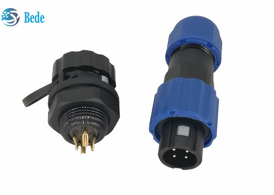 PA66 M13 Waterproof Landscape Lighting Panel Mount Terminal Block 4 Pin