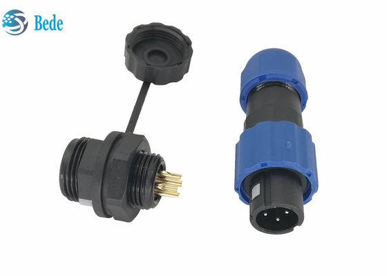 PA66 M13 Waterproof Landscape Lighting Panel Mount Terminal Block 4 Pin