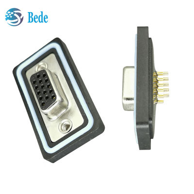 D Sub Connectors for Extreme Temperatures Brass Tin Plated gold Plated Pins IP68 Waterproof -55°C To 125°C