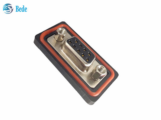 PA66 সিলিকন D Sub9 মহিলা সংযোগকারী উচ্চ বর্তমান ভোল্টেজ 500V মাউন্ট টাইপ লোড