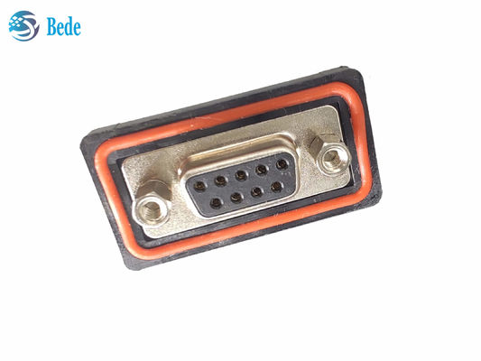 PA66 সিলিকন D Sub9 মহিলা সংযোগকারী উচ্চ বর্তমান ভোল্টেজ 500V মাউন্ট টাইপ লোড