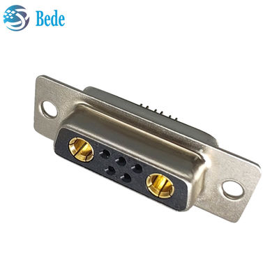 উচ্চ বর্তমান পরিকল্পনা ডি-সাব সংযোগকারী ডিবি 7 ডাব্লু 2 মহিলা সংযোগকারী সোল্ডার কাপ সমাপ্তি শৈলী এবং 500 জমাকরণ চক্র সহ