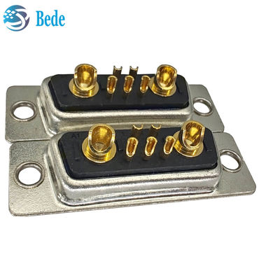 উচ্চ বর্তমান পরিকল্পনা ডি-সাব সংযোগকারী ডিবি 7 ডাব্লু 2 মহিলা সংযোগকারী সোল্ডার কাপ সমাপ্তি শৈলী এবং 500 জমাকরণ চক্র সহ