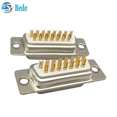 500V Voltage Rating Db 15 Male Connector , D Sub 15 Pin Male Connector With Boardlocks