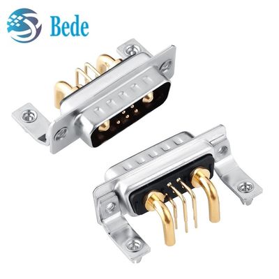 7W2 কোএক্সিয়াল ডি-সাব রাইট অ্যাঙ্গেল/সোজা পিন উচ্চ কারেন্ট সংযোগকারী কম্বো ডিবি