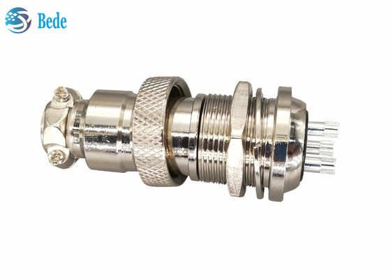 ইন্ডাস্ট্রিয়াল কন্ট্রোল প্যানেল M19 এর জন্য জিংক অ্যালোয় Gx20 সংযোগকারী