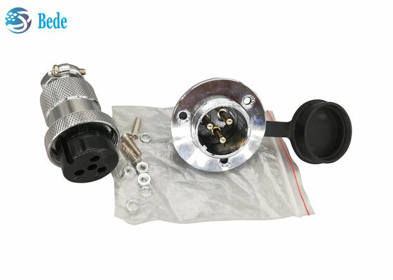 গোলাকার ফ্ল্যাঞ্জ এবং ডাস্ট কভার  ৮ ৯ ১০ ১২ পিন বৃত্তাকার সংযোগকারী প্যানেল মাউন্টিং এর জন্য