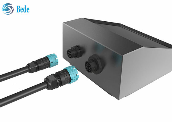 সেল্ফ লকিং M19 ওয়াটারপ্রুফ কানেক্টর PA66 ম্যাটেরিয়াল ক্যাবল টু প্যানেল রিয়ার মাউন্টিং