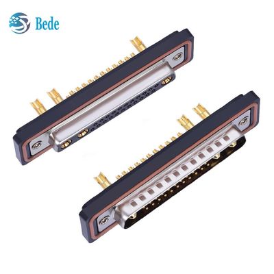 25W3 D-Sub পুরুষ / মহিলা সংযোগকারী IP67 গ্রেড মিশ্র সংকেত পাওয়ার ট্রান্সমিশন